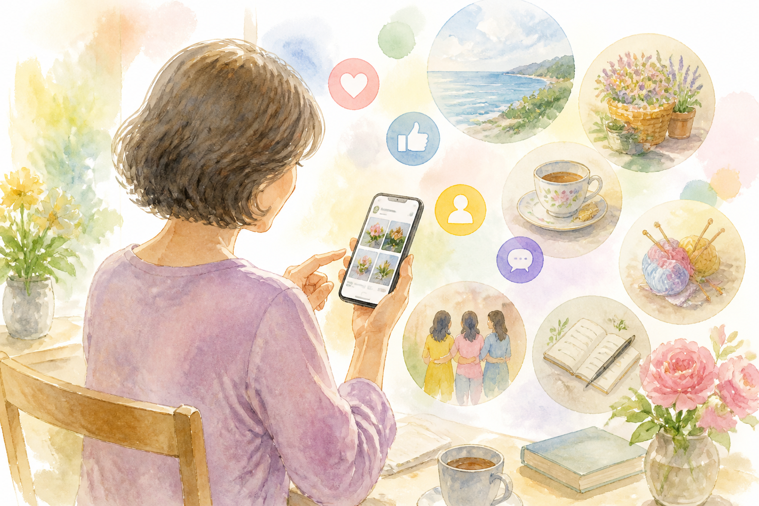 50代女性がSNSを始めるならどれがいい？おすすめの選び方と無理なく楽しむ始め方は？