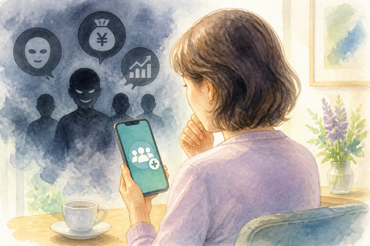 50代女性が知っておくべきLINE詐欺グループへの勝手な追加とは？